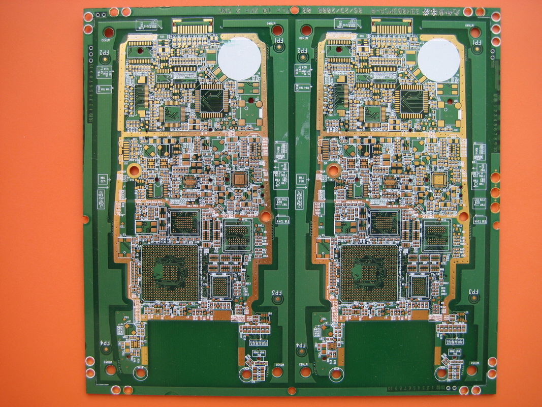 Ultra densa HDI placa de circuito con 0,15 mm de ancho de línea de agujero mínimo distancia de línea 2 Mil goldenfinger 150U