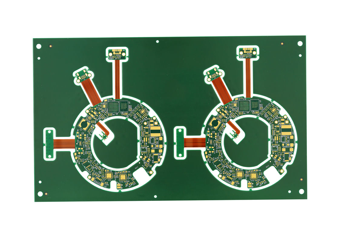 Buena flexibilidad Flexible Rígido ensamblaje de PCB 52L Máximo de la capa de curvatura de radio 0,5-10Mm