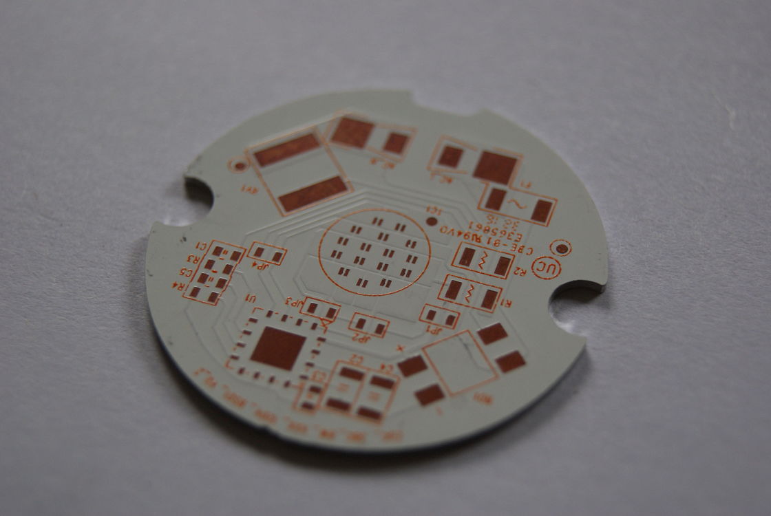 Placa de base de PCB de inmersión de plata amarilla blanca 0,5-6,0 oz Placa de circuito IMS de cobre