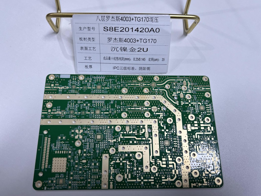 1 onza de cobre y blanco color de pantalla de seda Rogers placa de PCB para el coche eléctrico en asequible