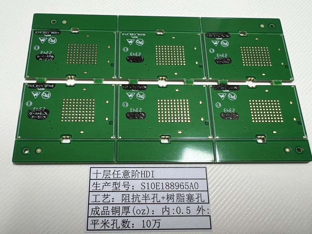 Control de la impedancia de los PCB HDI de pantalla de seda blanca/negra/amarilla FR-4 3 mil Min. Anillo anular