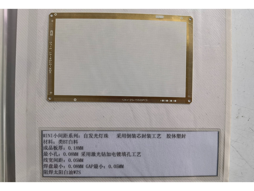 ENIG Superficie de acabado Cerámica o BT Rígido IC Substrato PCB 1 oz Peso de cobre