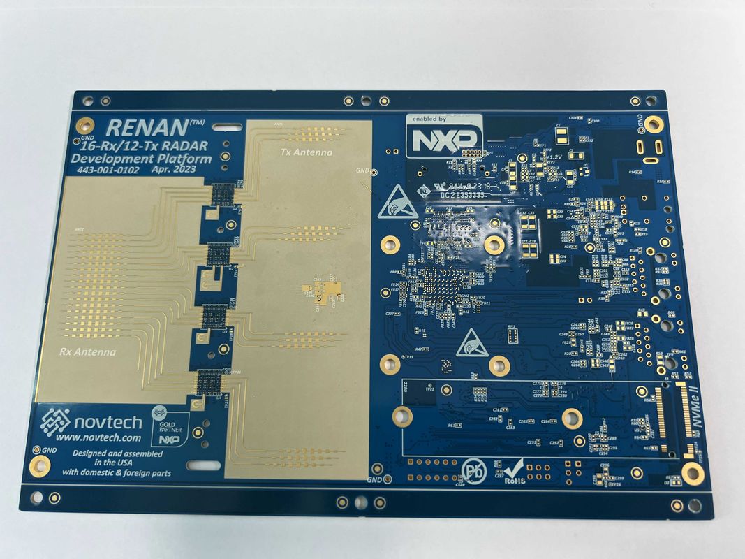 Placas de circuito impreso HDI de diseño eficiente con proceso de inmersión de oro y espaciado P1.5.