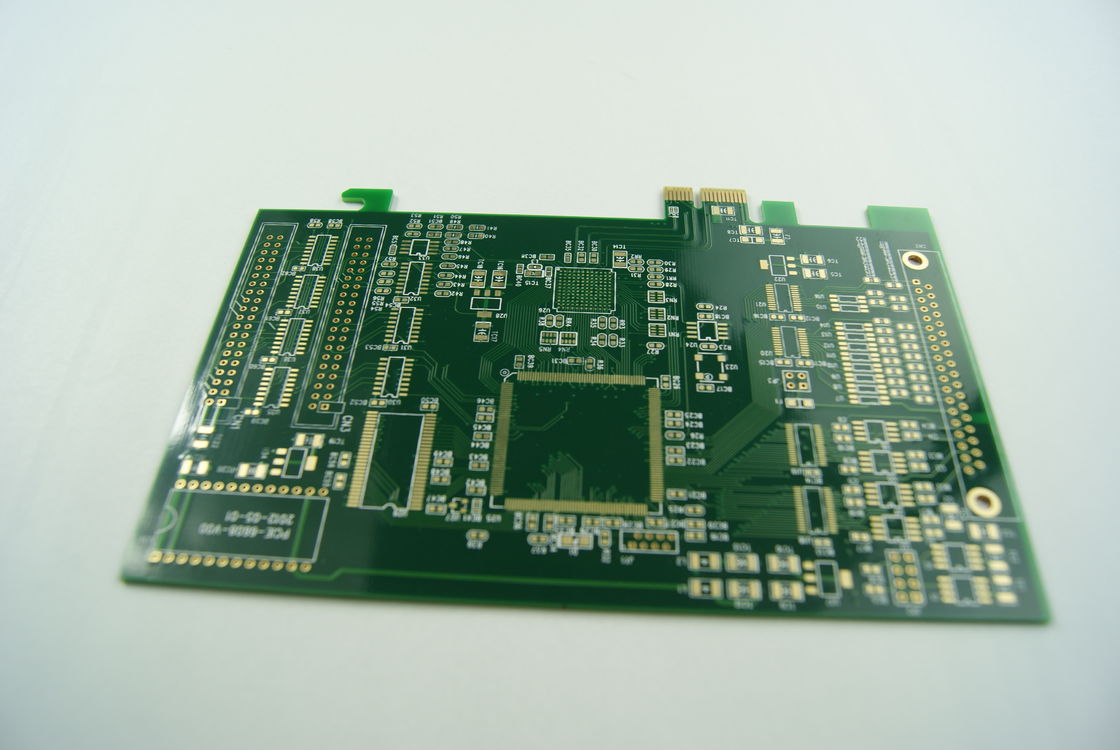 0.10mm Diámetro mínimo del agujero Placa de circuito impreso multicapa para fabricación avanzada de PCB, una capa de oro por inmersión