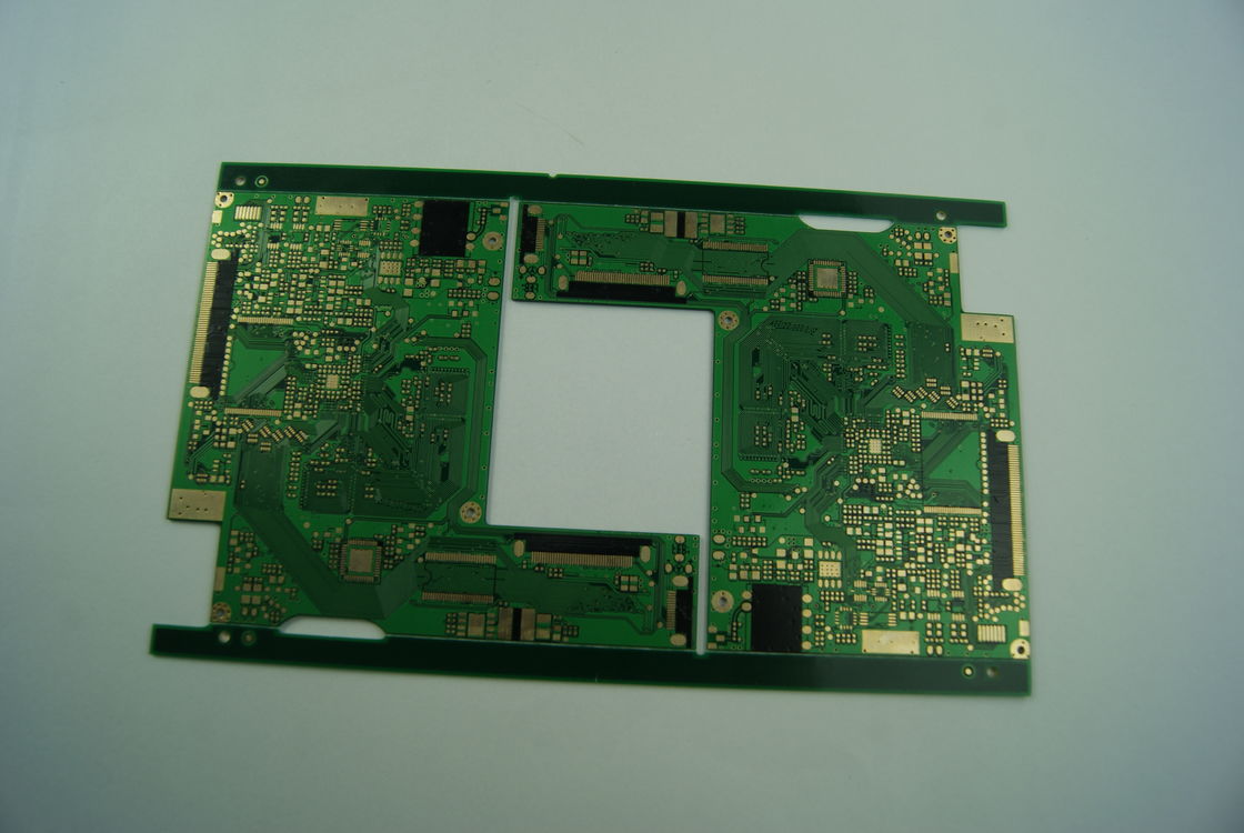 Placa PCB multicapa de oro por inmersión con leyenda blanca y negra y acabado superficial HASL/OSP/ENIG, 4L-28L Número de capas