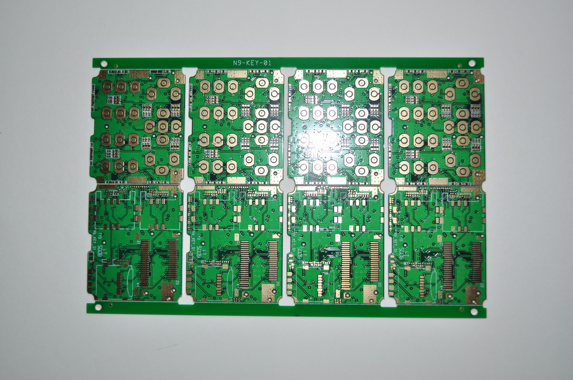 PCB de doble cara sin halógenos/control de impedancia con tecnología estándar, mínimo agujero a cobre 0,2 mm