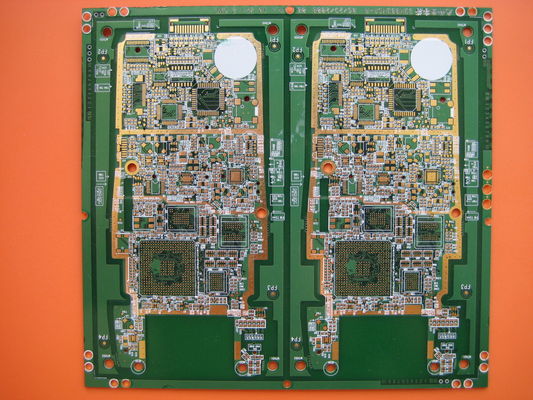Ultra densa HDI placa de circuito con 0,15 mm de ancho de línea de agujero mínimo distancia de línea 2 Mil goldenfinger 150U