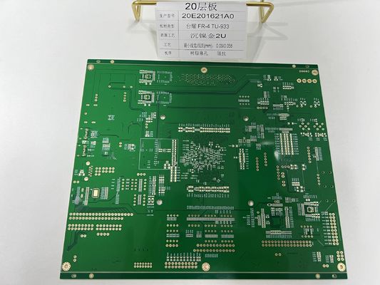 6-32 Capas HDI PCB Fabricación con 0.25 mm BGA y medio agujero para el enchufe de la lámpara 20 capas Tuc TU-933 PCB de alta velocidad