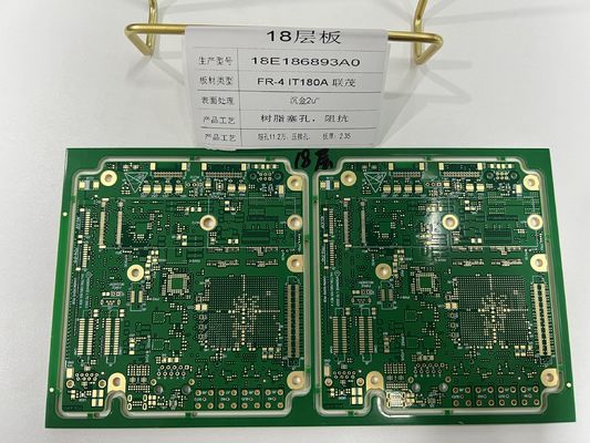 Interconector de densidad 6-32L HDI PCB Board 3/3 Mil con 0.25mm BGA IT180 ENIG3-8u