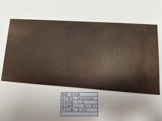 Placa de PCB de alta densidad de interconexión con soporte de toma de luz LED pantalla HDI prototipo 4L 1 + N + 1 Quickturn